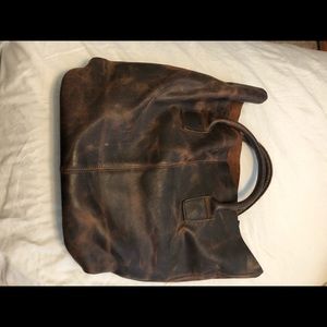 Leather tote